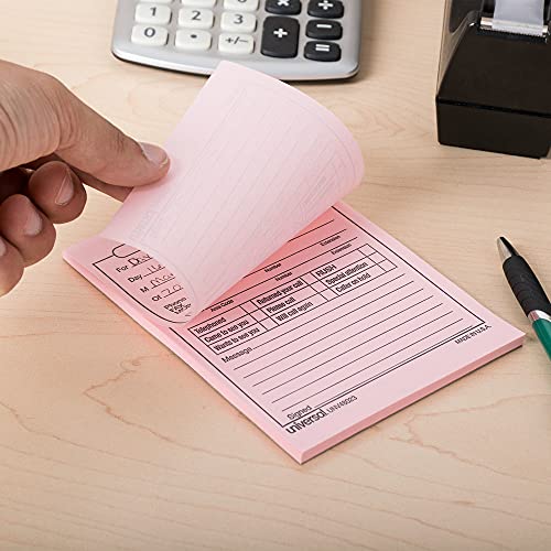 Universal 48023 Wywo Pink Message Pads, 4-1/4 X 5-1/2, 50 Sheets/Pad, 1-Dozen #TOP3