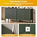 May in Color Large Green 3 Drawer Dresser, Painted 30 Inch Tall Wood Nightstand with Storage, Wide Modern Chest of Drawers with Ball Bearing Slide for Bedroom Hallway Living Room Entryway Office