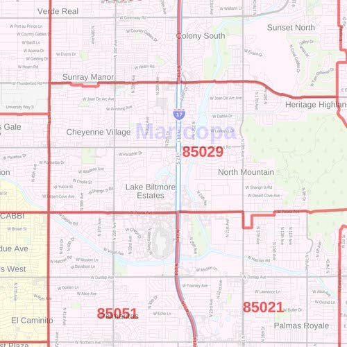 Phoenix Zip Codes Map.pdf Phoenix Zip Code Map Printable Paradise Valley Village, Phoenix,