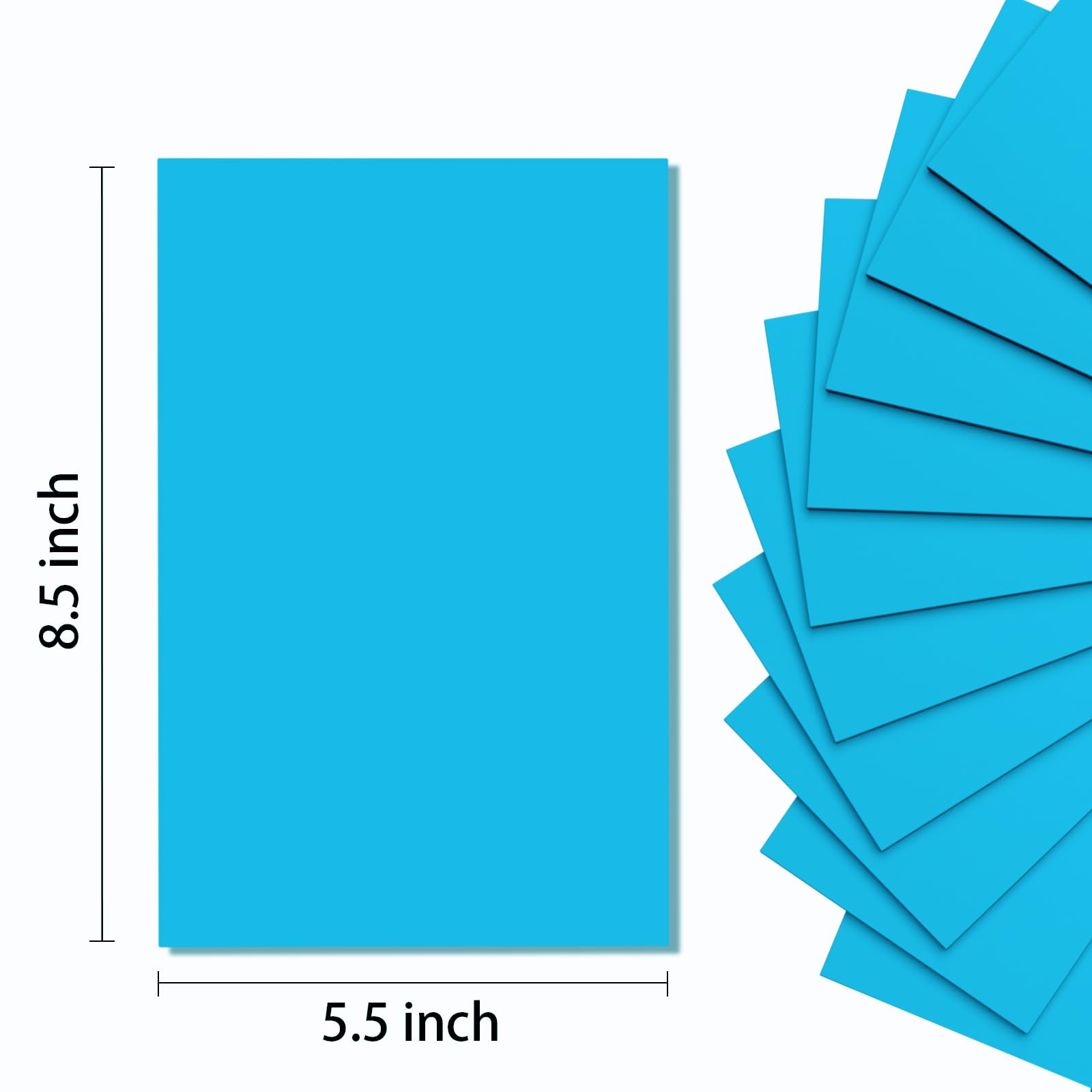 Do²ping Light Blue Foam Sheets Crafts, 8.5x5.5 Inch Eva Craft Foam Paper for Crafts Project Classroom Scrapbook DIY Cosplay (Sky Blue-10 Sheets)