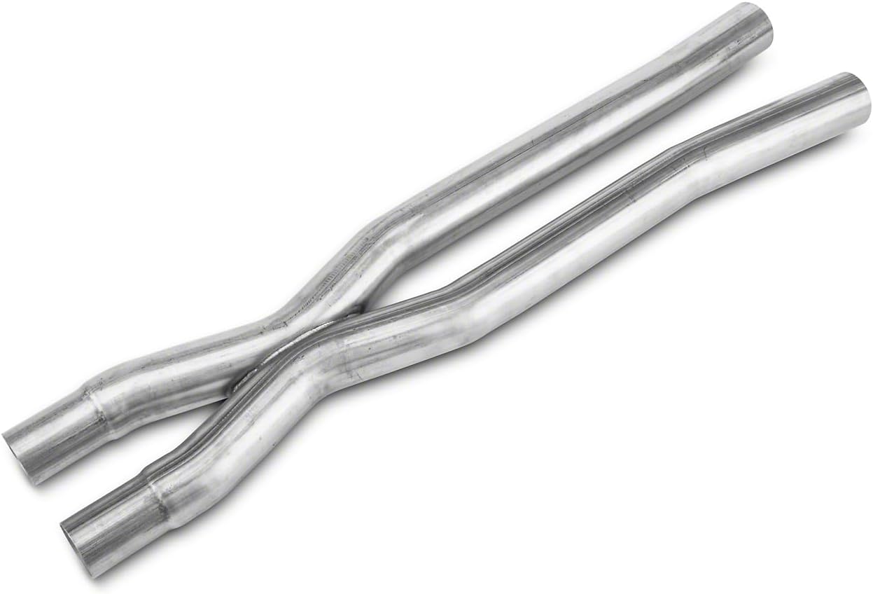 SR Performance Cut and Clamp Resonator Delete X-Pipe for 15-23 Mustang GT