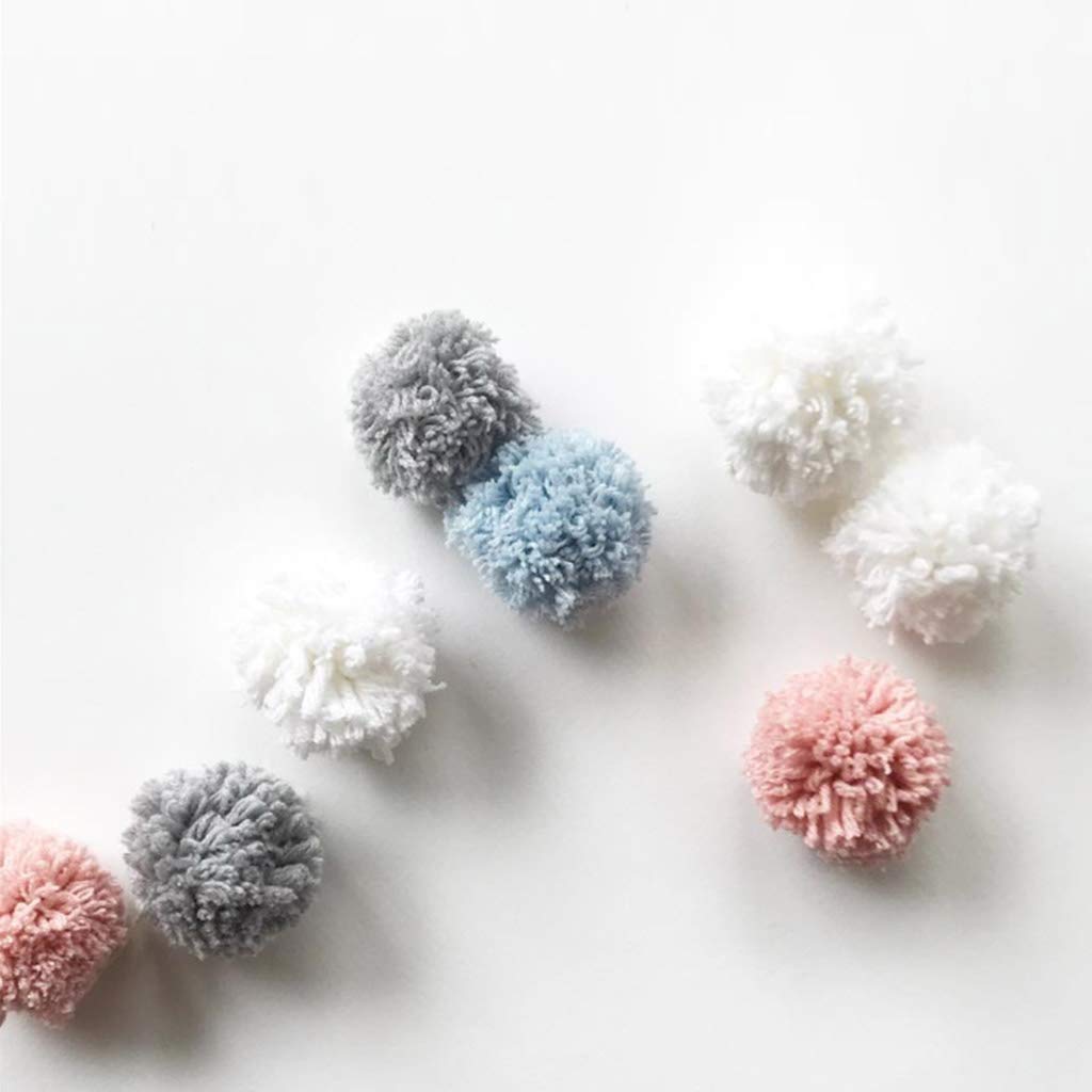 Cestas de almacenamiento con pompones de tela para bebés, para niños, niñas, oficina, dormitorio, ropa, juguetes