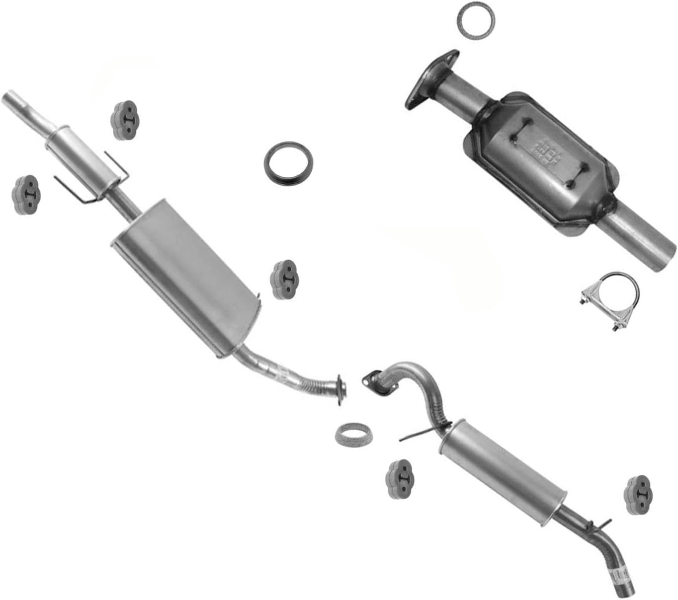 Mac Auto Parts Rear Converter Muffler Assembly Tail Pipe