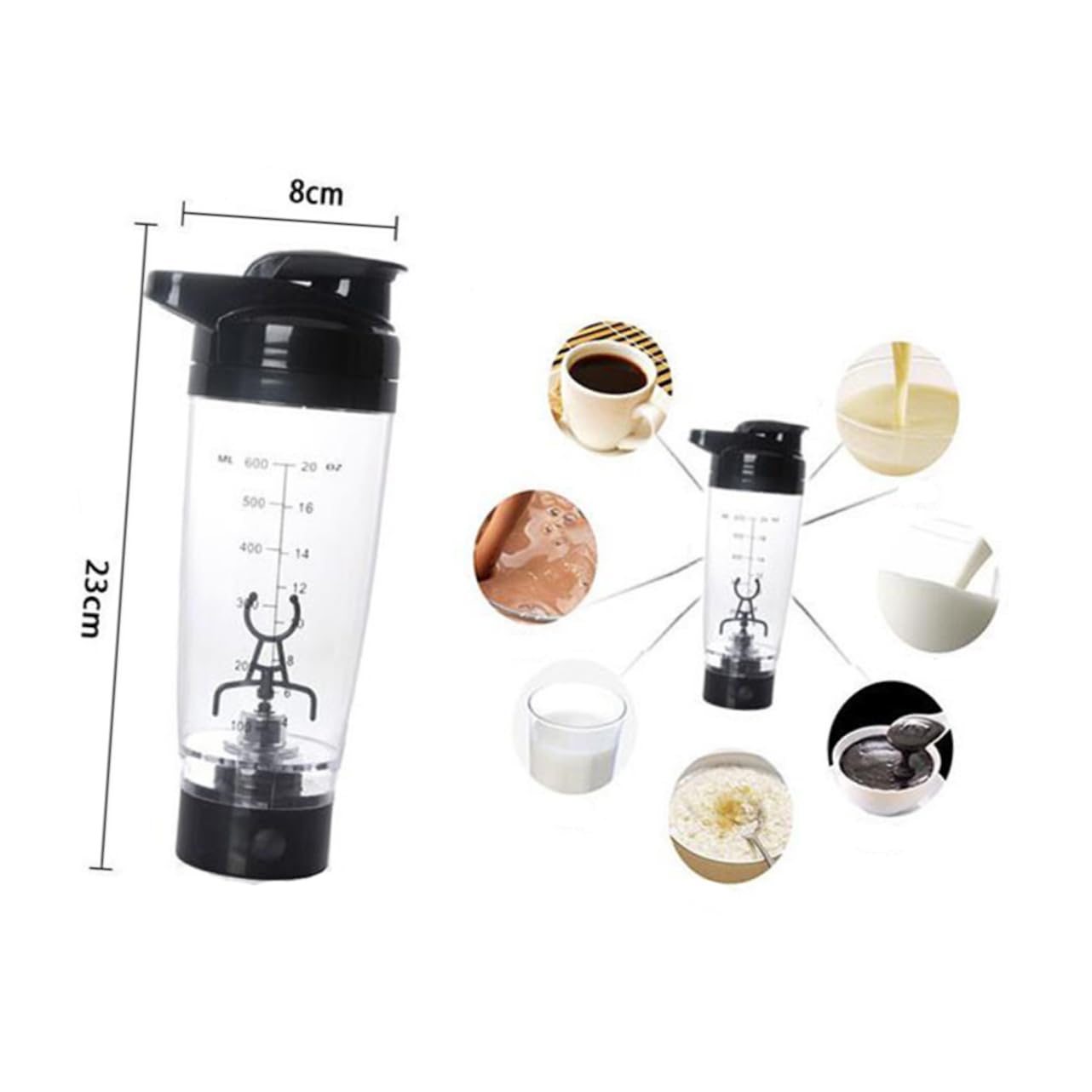 Borraccia Elettrica Per Proteine Mixer Portatile Antigraffio Facile Per e Shake Sportivi