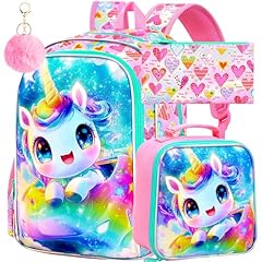 Girls Unicorn Driving Sports Car Backpack