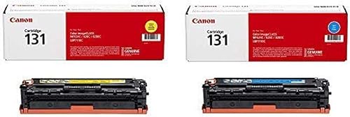 Canon 131 ImageClass MF-624C 628C 8280C LBP-7110C Cartucho de tóner (amarillo) en embalaje al por menor Original 131 Cartucho de tóner - Cian