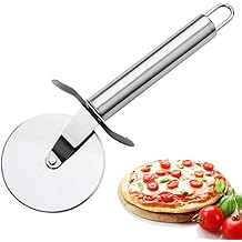 Stainless Steel Pizza Roulette, Dough Cutter, Professional Kitchen Tool 20 Cm Pizza Cutter Wheel Nonstick Blade,Steel Pizza Knife