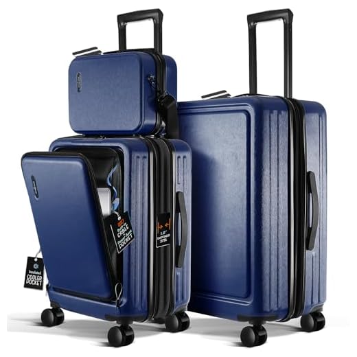 Durable Hard Shell Luggage Set, 3 Pieces