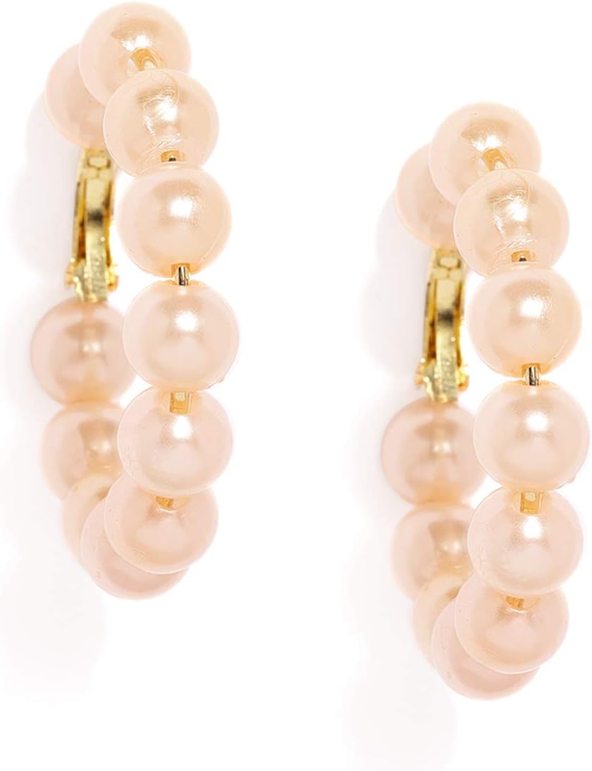 ZAVERI PEARLSModern Style Beaded Hoop Earring For Women-ZPFK9125