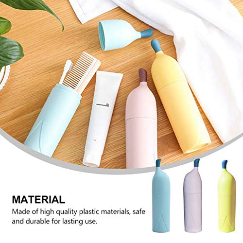 NICEXMAS Caixa de Escova de Dentes de Viagem Copo de Pasta de Dente Caixa de Armazenamento de Escova