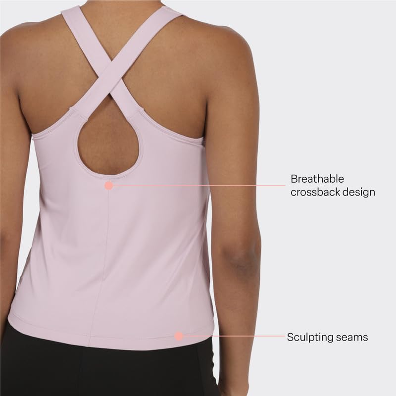 Image of BlissClub Aerocool Training Tank - Crossback | Breathable Design | Crossback Tank | Ventilated mesh Panel