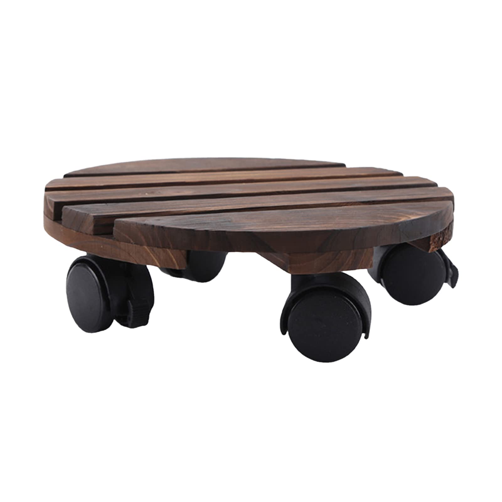 Roulettes pour pot de fleur 35cm - Chariot rond pour aménager facilement votre balcon et salon