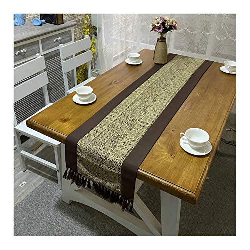 Chemin de table polyester KnSam 38x240 cm qualite durable pour buffet et table - 2