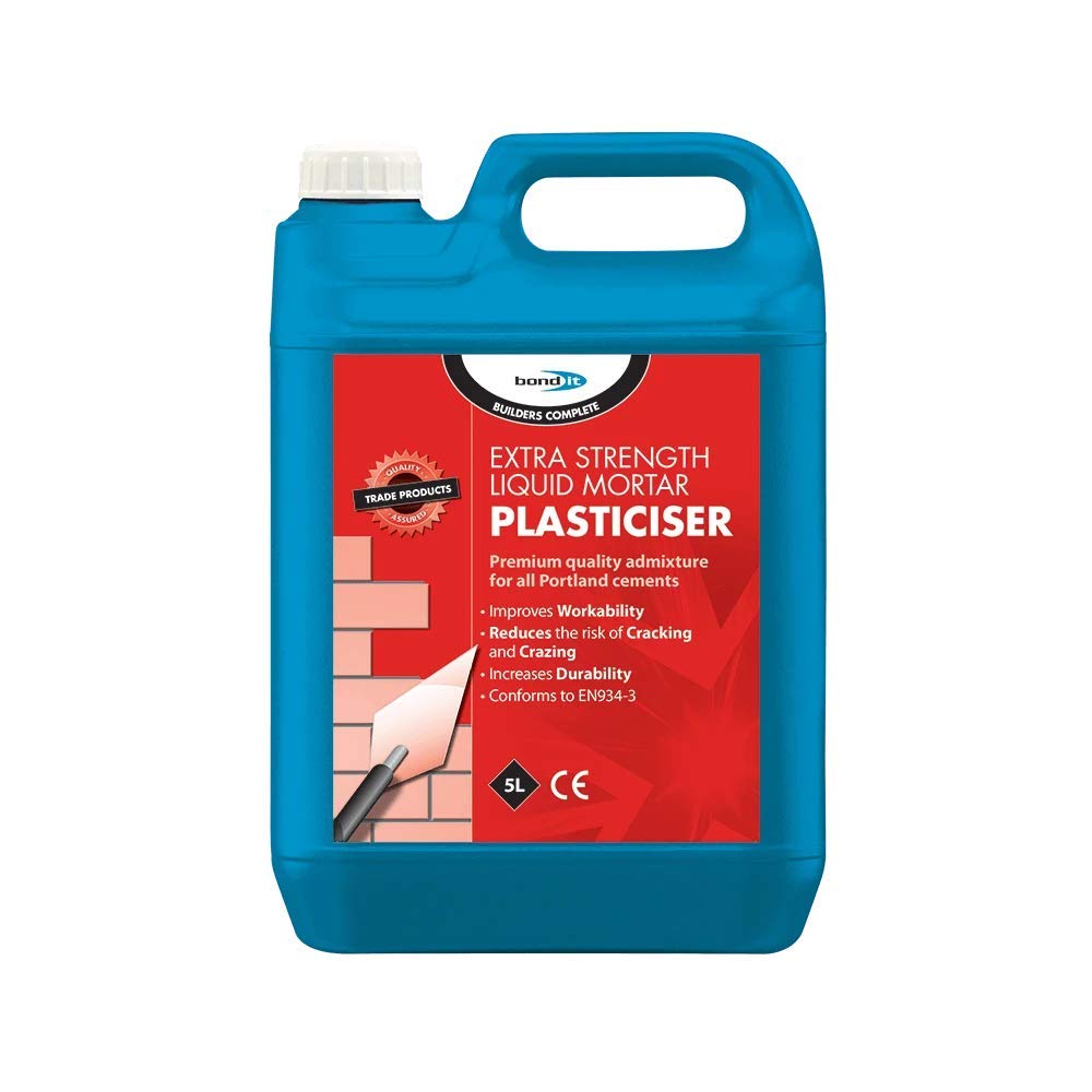 Liquid Mortar PLASTICISER Extra STRENTH ADDITIVE for All Portland Cement RED