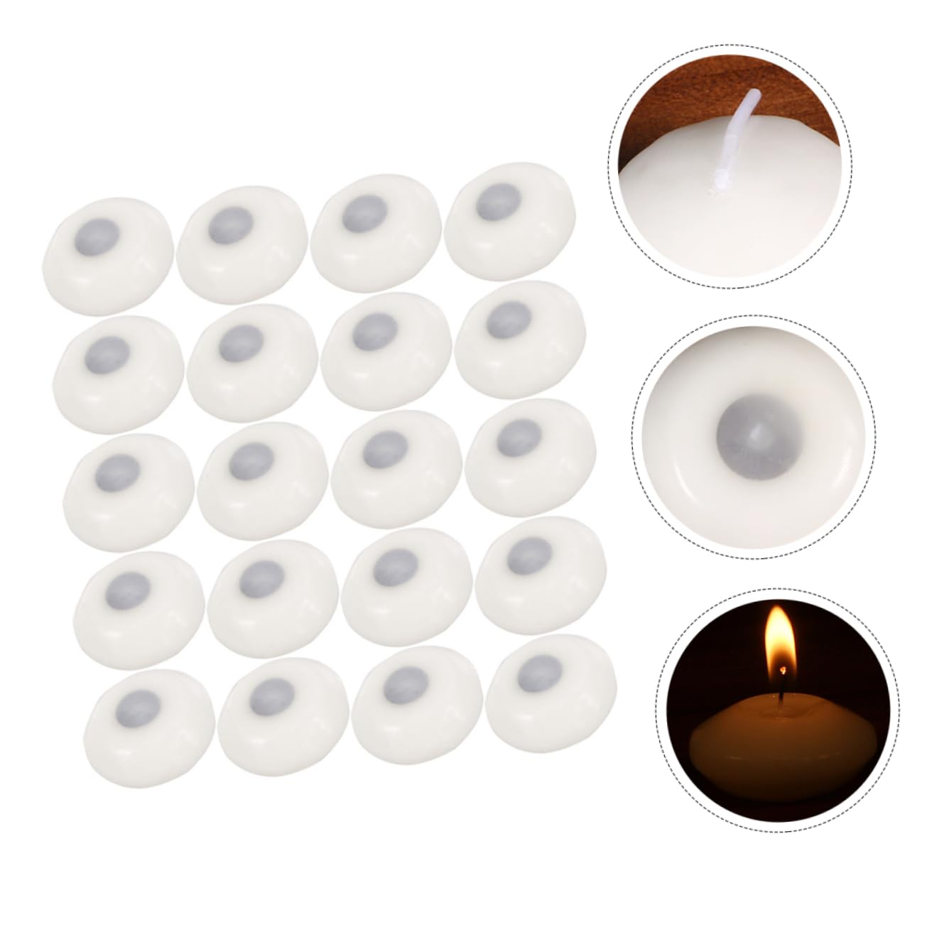 100piezas Velas Flotantes Esféricas Para Bodas Velas Decorativas Ornamentales Para Fiestas Flotantes Para Agua Para Decoración De Mesa