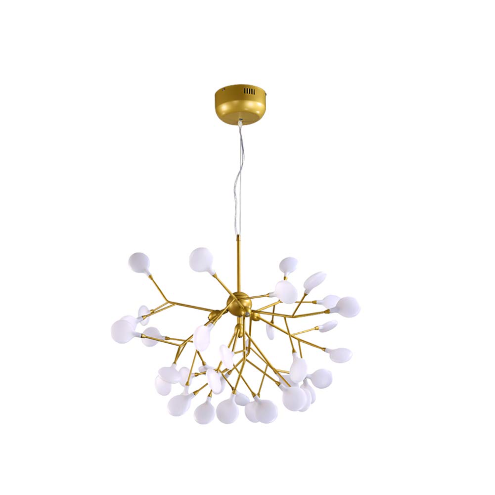 CZYLJLK Sputnik,Modern Metal,G4 Firefly,Creative LED,Dining Room Bedroom Decor Lighting-Golden White Light 36 Head