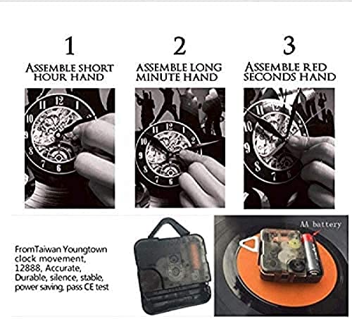 YAKESTYLE Horloge Murale Beatles horloges murales Disque Vinyle Horloge Murale créative Classique décor à la Maison… - Les Beatles, Paul McCartney, John Lennon, RIngo Starr, George Harrison YAKESTYLE Horloge Murale Beatles horloges murales Disque Vinyle Horloge Murale créative Classique décor à la Maison… – Image 5