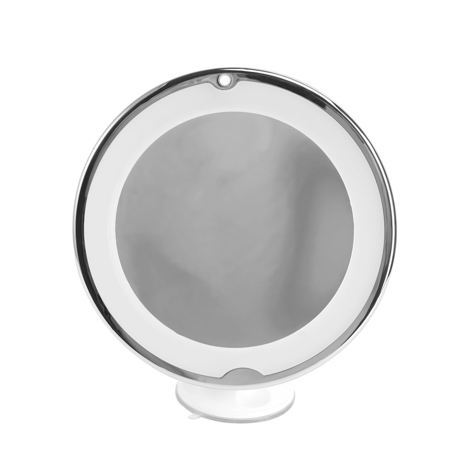 Kosmetikspiegel mit Saugnapf und Beleuchtung 7-fache Vergrößerung Runder LED Schminkspiegel aus Glas für Bad und Make Up