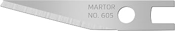 Martor 605.65 Graphic Blade No.605 100 in Safety Dispenser, Silver