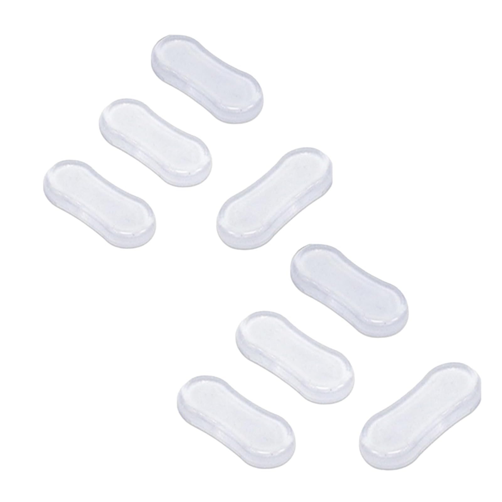 8 Pcs Transparent Toilet Seat Bumper Set, Silicone Strong Adhesive Toilet Seats Lid Bumpers, Toilet Seat Buffers, Toilet Lid Rubber Pads for, Home, Hotel and Hospital Toilets