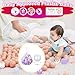 Realhaha Star Ball Pit Balls with Bear and Heart Shape, for Toddlers Babies Kids Playpen Pool Puppy Dog Cat Play, 200pcs, Purple Blue