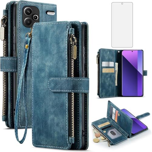 Étui Xiaomi Redmi Note 13 Pro Plus anti-choc avec vitre écran et porte-carte