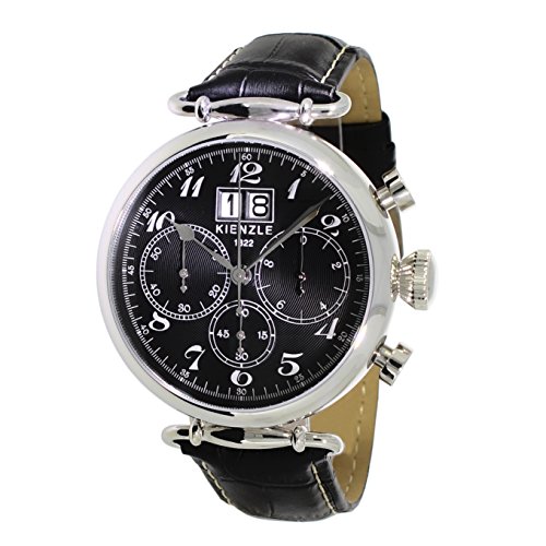 Preisvergleich Produktbild KIENZLE 1822 Retro Herren- Armbanduhr, Chronograph, K17-00102
