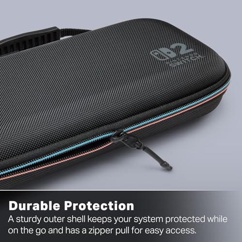 Image of PowerA Protection Case for Nintendo Switch 2 - Black, Officially Licensed, Protective Storage, Holds up to 9 Game Cards and 2 microSD Express Cards, Integrated Play Stand