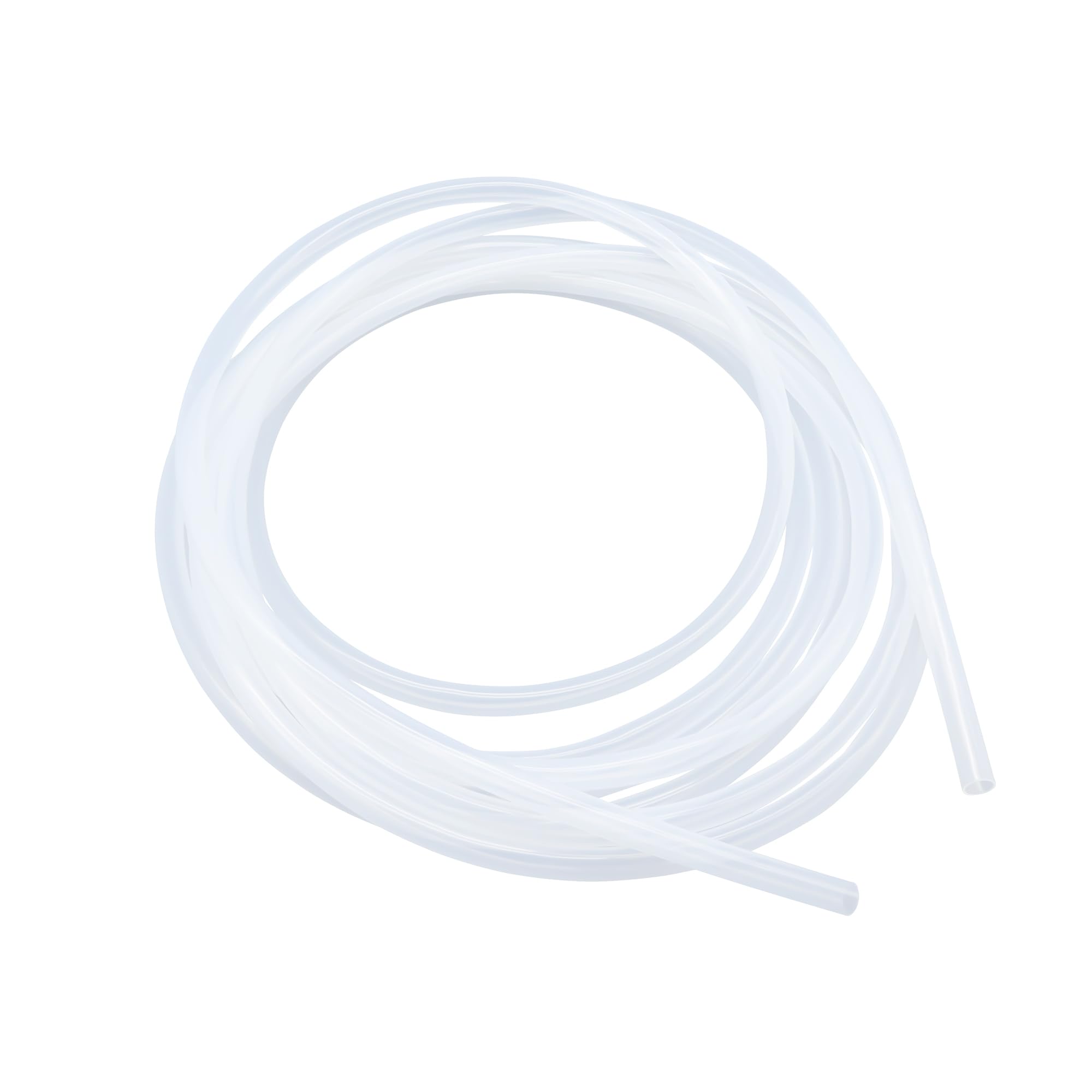 Lavmhab Transparent Silicone Tubing Food Grade Hoses 8Mm Id X 10Mm Od 5M (16.4Ft), Flexible Silicone Rubber Tubes Water Air Pipes