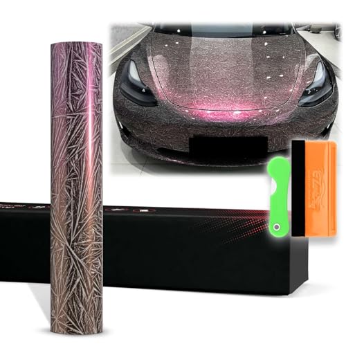 Film autocollant en vinyle pour voiture thermoformable covering gris rouge sans bulle