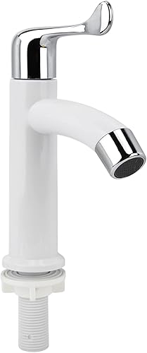 Miniatura 6 de ViaGasaFamido Grifo de fregadero de barco de granja con una sola manija para baño de RV, grifo de lavabo de un agujero G12 grifo de agua de plástico