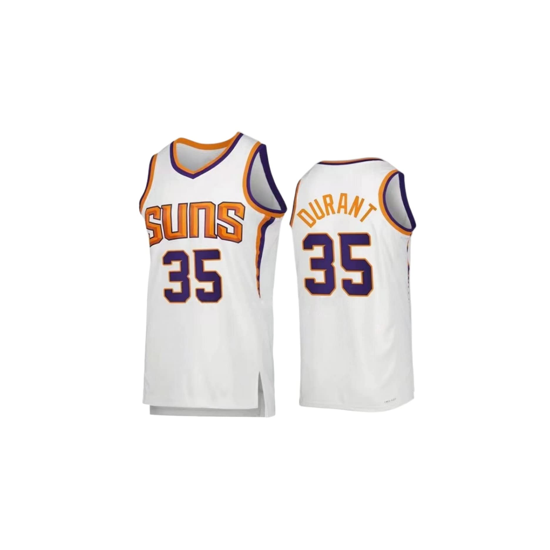 CLZWFZ Basketball Jersey Shirt, Adult Basketball Jersey, Basketball Sleeveless Suit, Basketball Sportswear, T-Shirt Vest, Youth Sweatshirt,Multi-Size Basketball Jersey,35# White,XL