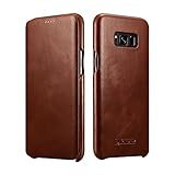 luxus ledertaschen herren Icarer Galaxy S8 Ledertaschen waren rein handgefertigt aus echtem Rindsleder. Das Handgefühl des Premium-Leders ist erstklassig.