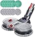 Jajadeal Elektrischer Wischaufsatz für Dyson V11 V10 V8 V7 V15 Staubsauger, Wischmopp Aufsatz Set mit 12 Mopppads und Abnehmbarer Wassertank