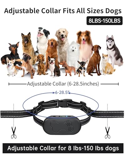 Dog Shock Collar with Remote Control – Shock Collar for Dogs 15–120 lbs, 2000FT Long Range Dog Training Collar with Remote IPX7 Waterproof Rechargeable 4 Safe Modes for Small Medium Large Dogs Blk