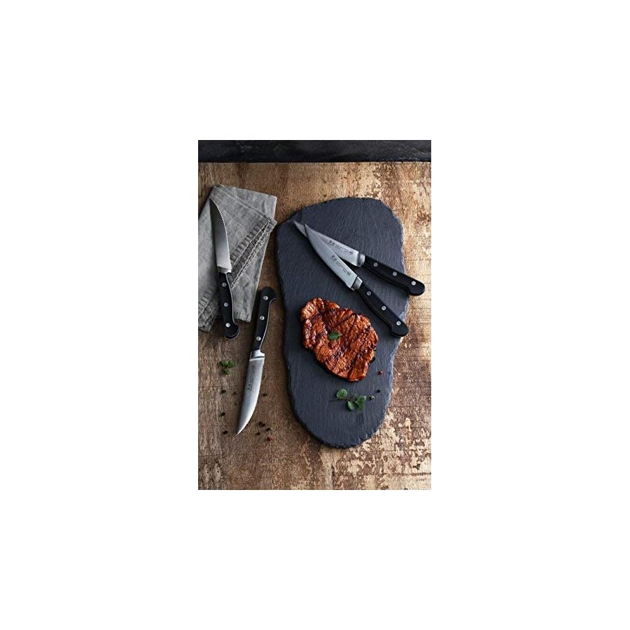 Cangshan TV2 Series 1022889 Swedish 14C28N Steel Forged 4-Piece Steak Knife Set