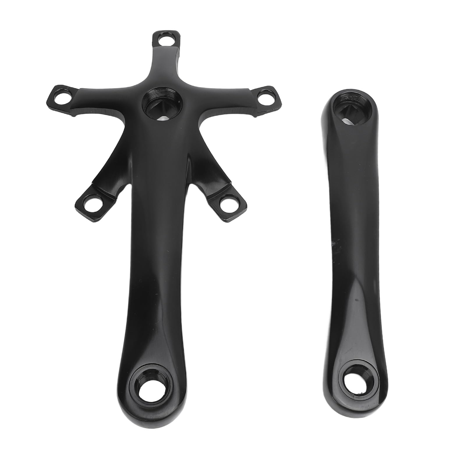 Zestaw Korby 165 Mm, Mocny Mechanizm Korbowy Wykonany z Najwyższej Jakości Materiałów ze Stopu Aluminium o Ergonomicznej Konstrukcji, Idealny do Jazdy Po Drogach i Podróży na