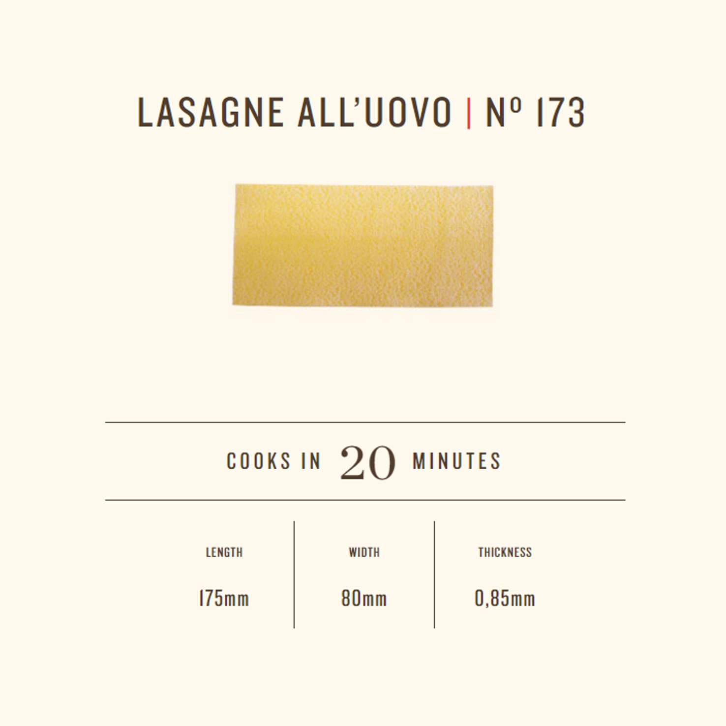 Rummo - Lasagne all'uovo n.173 Bronce Dibujado - 12 Paquetes de 500 g