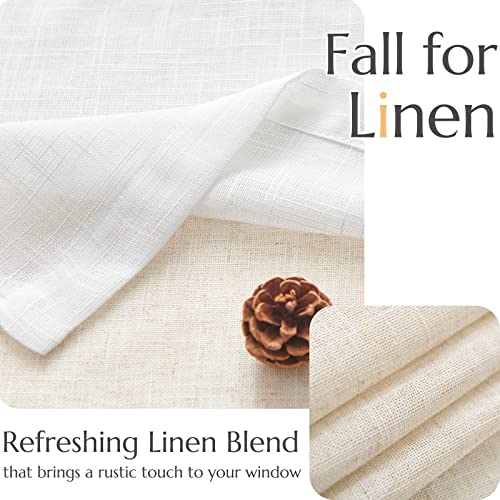 Jinchan JCDMSZC00SLB-5016C01 Linen Valance For Windows Farmhouse Valance thumb #4