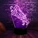 Produktbild 3D Lampe,Acryl Illusion 3D Farbe Usb Charge Spiel Der Schlacht Prop Waffe Led Nacht Stimmung Licht Kindertag Spaß Geschenk Spielzeug Mit fernbedienung