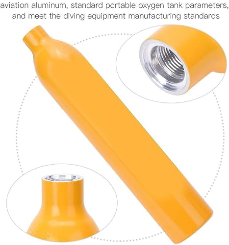 Miniatura 3 de Mini tanque de buceo, cilindro de oxígeno de 0.5 l, tanque de buceo, equipo de buceo, respirador de buceo, accesorios de buceo, dispositivo de
