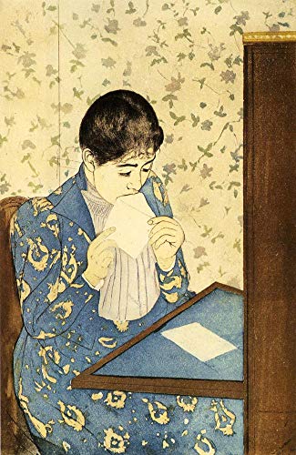 Peinture à l'huile célèbre La lettre Mary Cassatt tableau fait main peintures sur toile