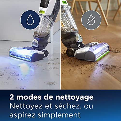 BISSELL CrossWave® X7 Plus Pet | Nettoyeur, Aspirateur & Sécheur | Multi-Surfaces 3-en-1 | Aspirateur Sans Fil pour Sols Durs et Moquettes | Mode Turbo Pet | Technologie de Double Réservoirs | 3479N - Image 4