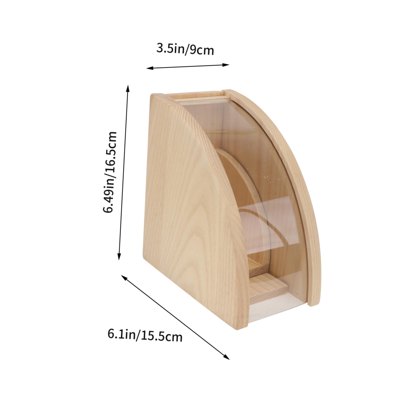 PRETYZOOM Boîte Bois pour Papiers Filtres Rangement pour Maison Organisateur De Papier Filtre Fournitures pour Maison