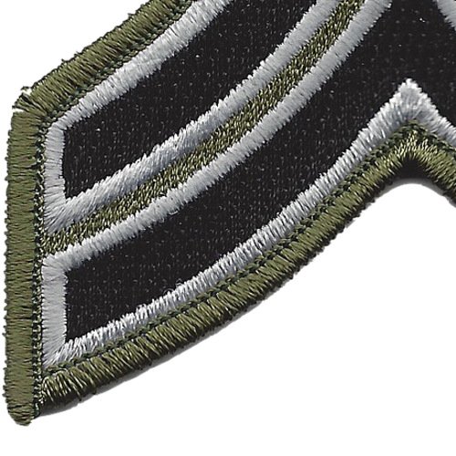 Sheriff Police Corporal Chevrons Black Od Patch #TOP24
