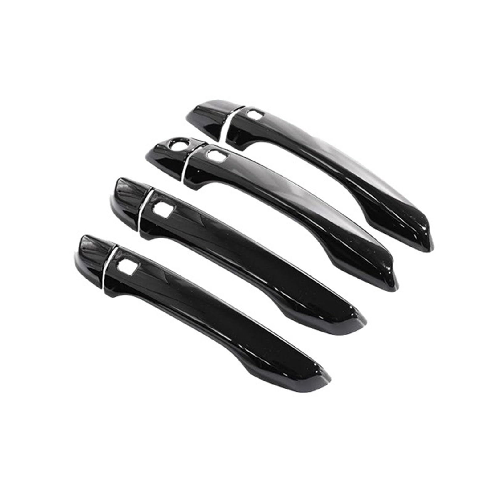 BYSKJZ Car Exterior Door Handle for Vauxhall for Corsa 2020 2021 2022 2023 Gloss Black Outer Door Handle Cover Styling Sticker Trim Car Accessories(4Handle 1 Keyhole)