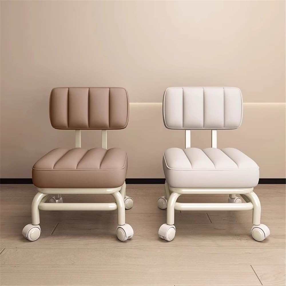 Sgabello Per Pedicure Con Ruote - Sedia Bassa Girevole Per Garage E Casa - Foto 11