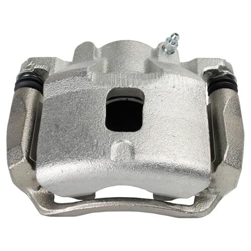 Image of TRQ Front Left Brake Caliper w /Bracket Drivers Side | For 2005-2010 Chevrolet Cobalt 2007-2009 Pontiac G5 2003-2007 Saturn Ion