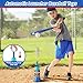 3-in-1 T Ball Set for Kids: Hanging Batting Tee + T Ball Stand Set Auto BaseBall Launcher for Toddlers & Youth Adjustable Height with 2 Bats 6 balls Outdoor&Indoor Toys Sports Gifts for 3-12 years old
