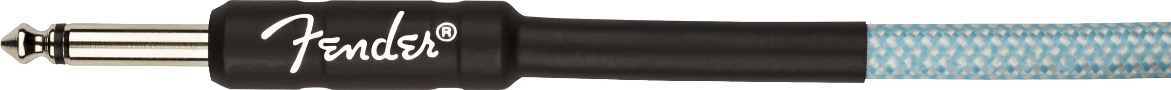 Fender Professional Series Tweed Instrument Cable, 10', Daphne Blue, 10FT/3M - Image 3